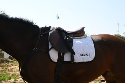 White Dressage Saddle Pad