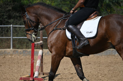 White Dressage Saddle Pad