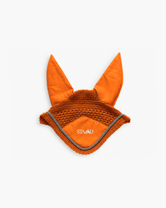 Tie- Free Ear Bonnet (Light Orange)
