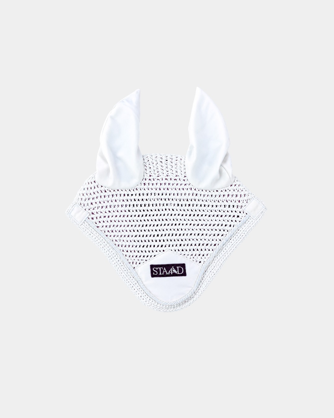 Tie-Free White Ear Bonnet