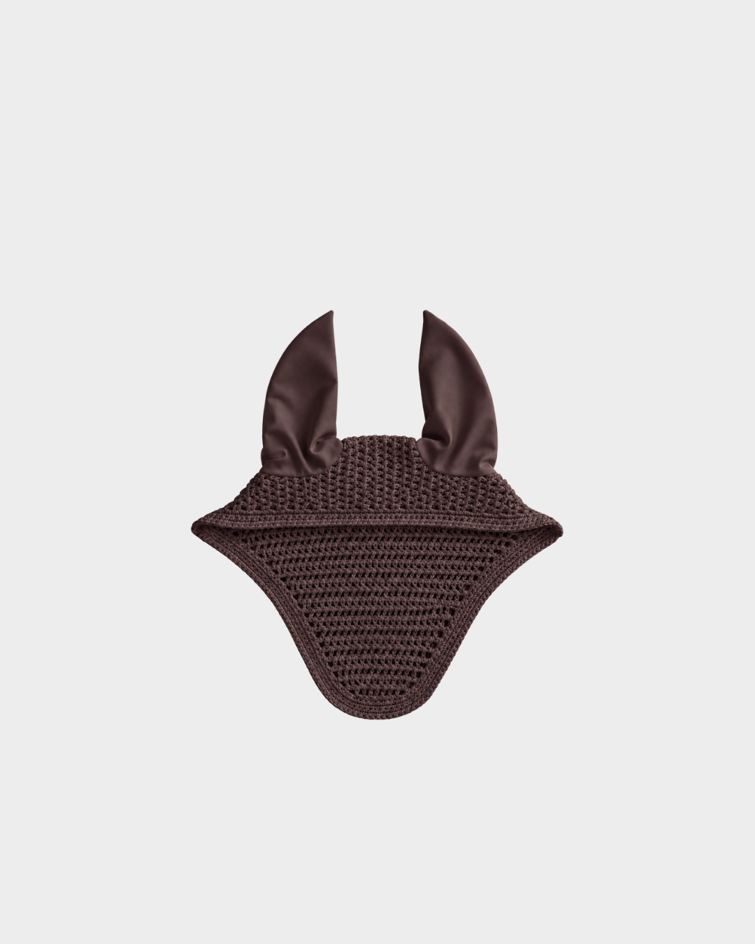 Tie-Free Brown Ear Bonnet