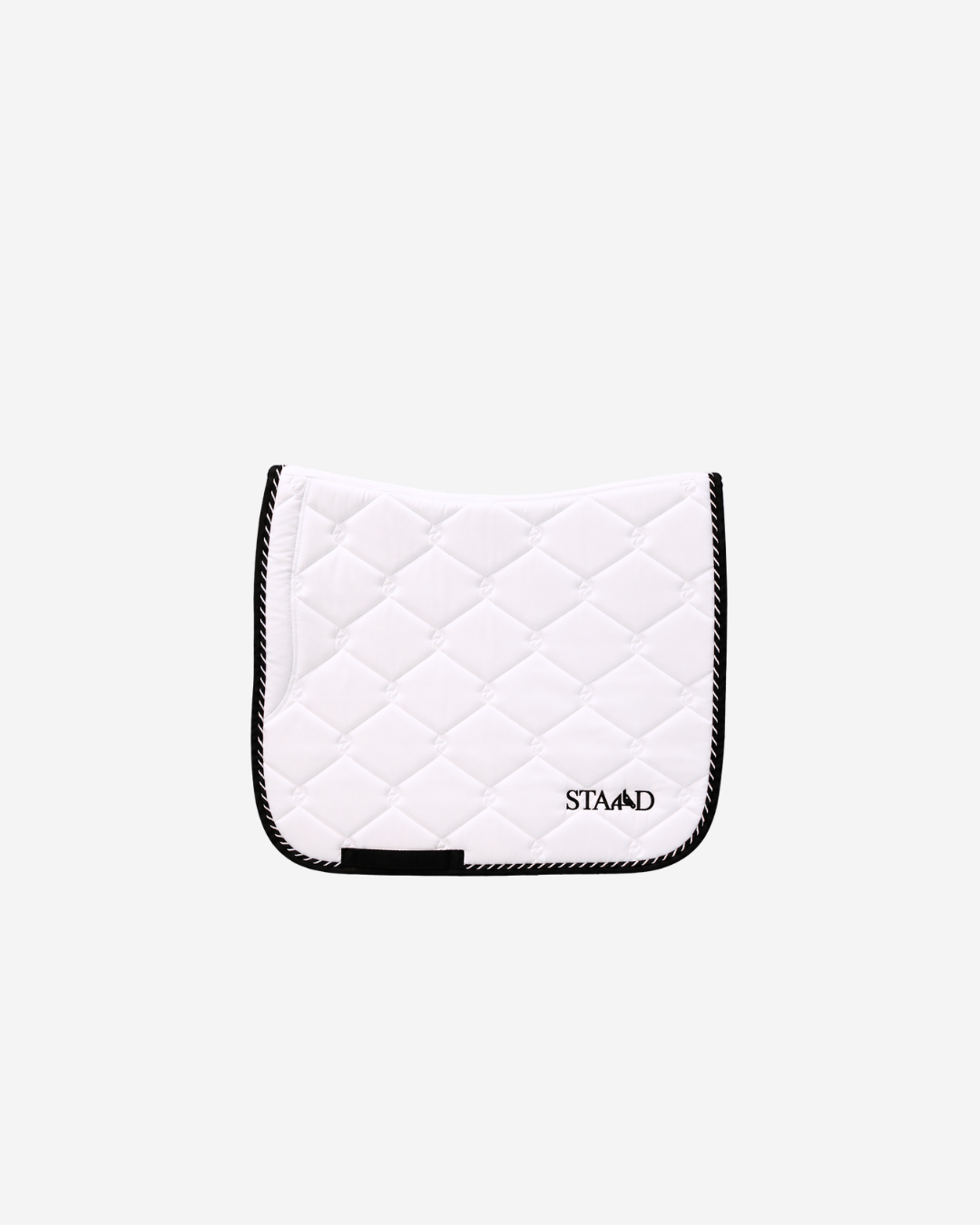 Champion White Dressage Saddle Pad with Embroidered Flag Patch