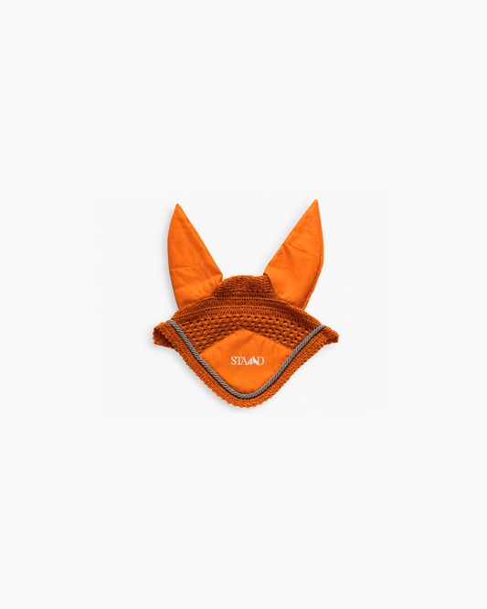 Tie- Free Ear Bonnet (Tangerine)