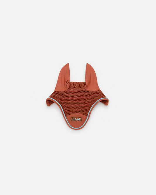 Tie- Free Ear Bonnet (Burnt Orange)